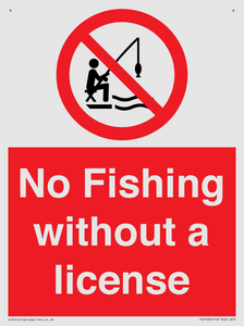 No Fishing without a license